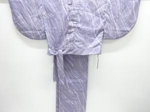 線描きにのり散らし模様二部式小紋着物